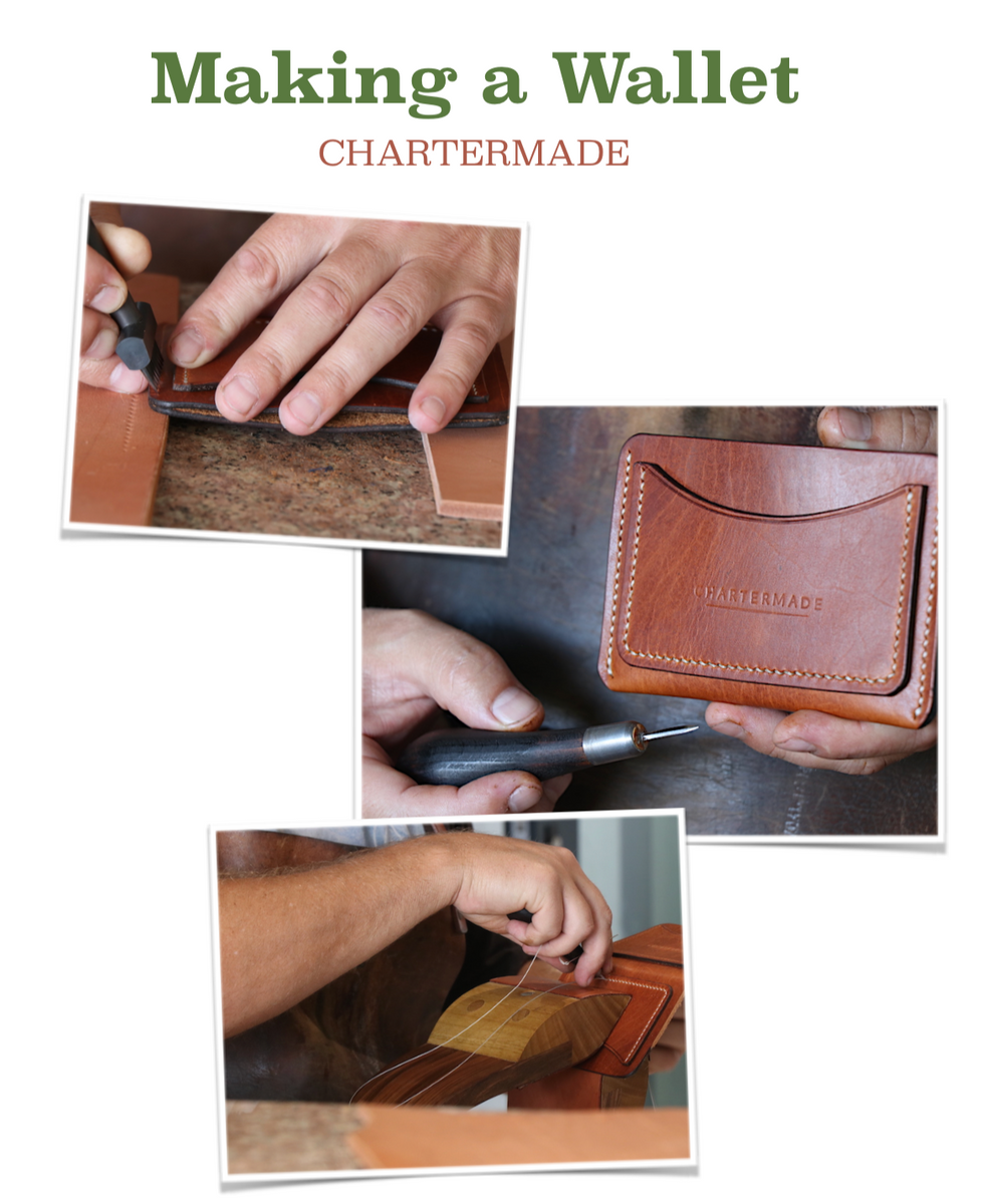 Leather Card Wallet (Template & illustrated instruction) Project
