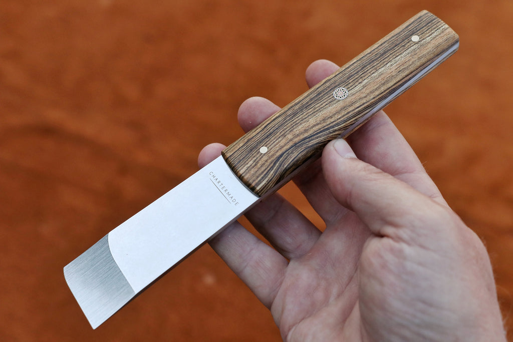 Leather Skiving Knife. Beveled Leather Knife. Hand Made Forged