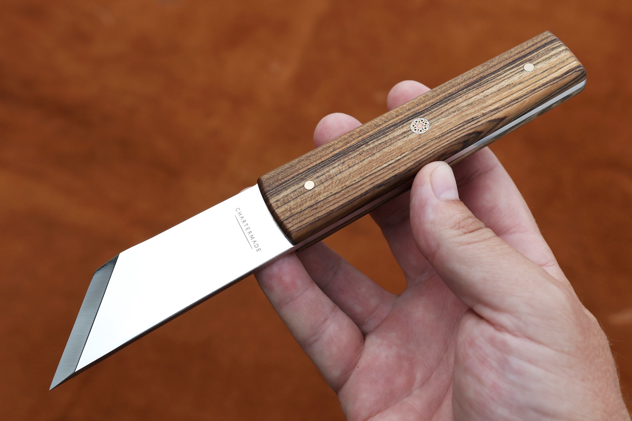 Angled Leather Skiving Knife
