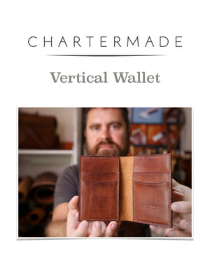 Vertical Wallet Pattern with Illustrated Instruction Manual